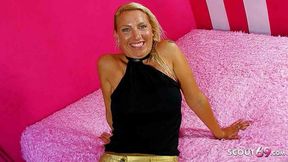 Mature mom Michelle Blanch gets a rough fuck in riding position