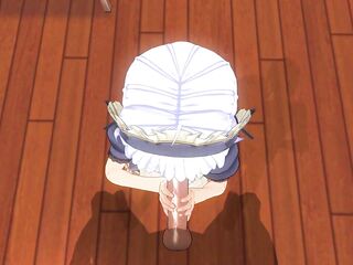 3D HENTAI The maid asked to feed her