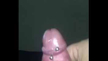 Slow Motion Cumshot with Pierced Cock