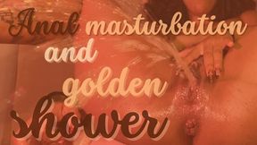 anal masturbation and golden shower