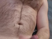 Good Puppy Eunuch @AngryBarks shoots seedless Puppy Cum from rubbing his empty sack 💦