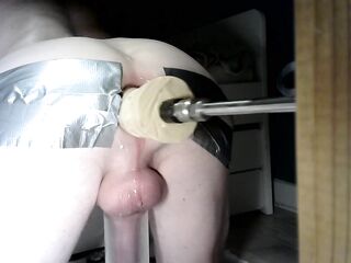 Fisted by my machine once more - different angle