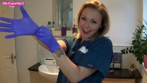 Latex Glove JOI in the Dental Chair – Naughty Nurse POV - WMV