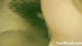 ”Threesome Sex in Brazil with a Teen Babe”