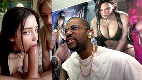tight petite teen girls making a hard goon cock cum extremely fucking hard, ai generated