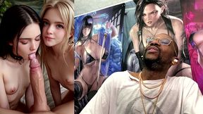 tight petite teen girls making a hard goon cock cum extremely fucking hard, ai generated