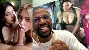 tight petite teen girls making a hard goon cock cum extremely fucking hard, ai generated