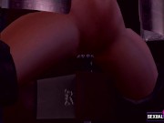 Transsexual Woman has Me in a DDSM Machine, She Cums All Over my Body - Sexual Hot Animations
