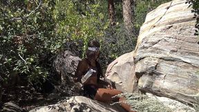 chole wright giving up that chocolate pussy to shaundam during a hiking trip