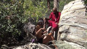 chole wright giving up that chocolate pussy to shaundam during a hiking trip