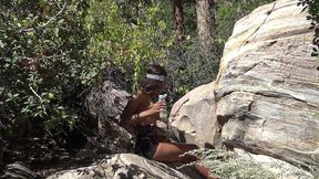 chole wright giving up that chocolate pussy to shaundam during a hiking trip