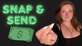 Snap and Send - Human ATM Wallet Drain Findom Financial Domination Greedy Brat TPE Total Power Exchange Homewreck Homewrecking Humiliation Manipulate