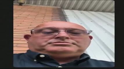 Pete Gibbs father and man marry Donna Larmour; jerks off in front of the cam at his workplace; VIDEO OF A SMALL COCK