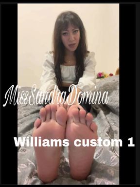 William's custom: cum countdown and verbal humiliation