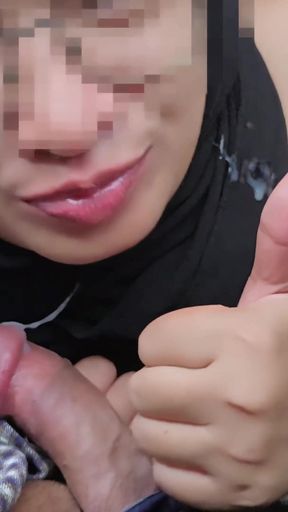 Emotional moment from &quot;Best Compilation Of Hijab Blowjob in the Car - Minokiiko&quot;