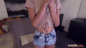 Blond Filipina maid gets ravaged by monster cock