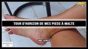 Tour d'horizon de mes pieds à Malte 4K