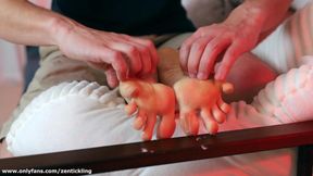 Slippery ticklish soles