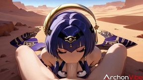 saved the her from in desert, and she thanked me with good fuck [ai]