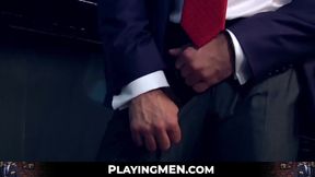 Bartender consents to fuck this elegant and sexy man after hours