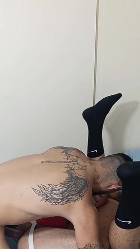 We Got off the Field with My Friend and He Was Hot to See the Players and Things Got Out of Control Part 2