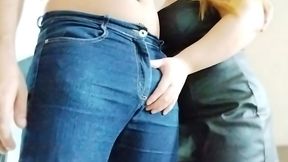 Dry Sex HUMPING Jeans Handjob &amp; Short Black Dress - FREE WV