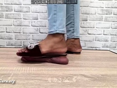 Flattened &amp; Emptied Under Stiff Sandals