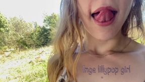 Teen Blonde Masturbates by the River
