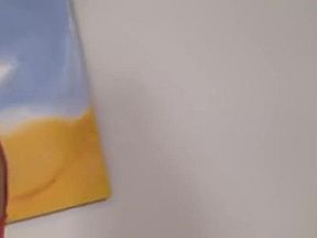 Hot blonde goddess kicking bare balls