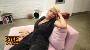 POV - Horny stepmom Tiffany Rousso craves younger cock
