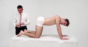 His anal ceremony with a kinky older man