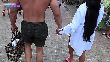 ANDANDO DE MÃOS DADAS E NAMORANDO COM O MACHO EM PORTO DE GALINHAS
