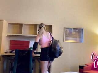 Stepmom Helps With Football Tryouts