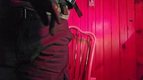 Ghost cosplayer gets off with a fucktoy