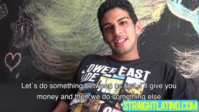 Two horny latin guys Kendro and Ivan relish every inch of my gigantic boner