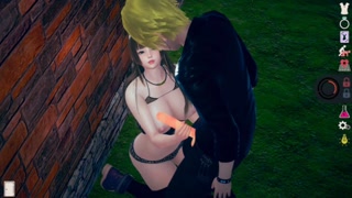 【性格無気力でものぐさ】 AI少女プレイ動画(姫カット爆乳姫子編)無人島生活系リアル3DCGエロゲーム【Hentai Game Ai Shoujyo 】Big tits lethargic girl