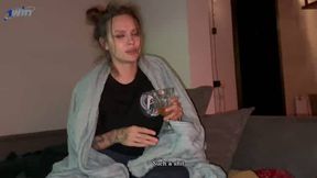 Stepsis' blowjob, lost bet - cum on face. Hottest XXX!
