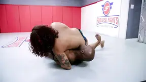 Daisy Ducati vs. Will Tile in a heated mixed wrestling match