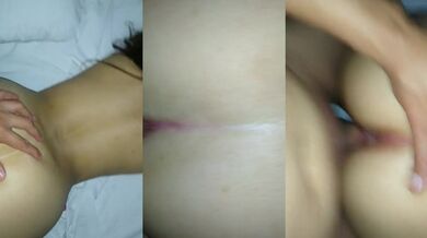 Petite Latina moaning deep while riding four on four four POV