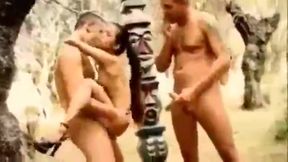 Alluring 3some orgy - black group sex