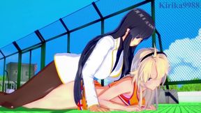 Ellen Kohagura and Ikaruga have intense futanari sex - Katana Maidens & Senran Kagura Hentai