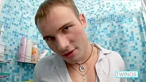 Boy Toy In Muscular Ryan Strokes His Wet Meat Until He