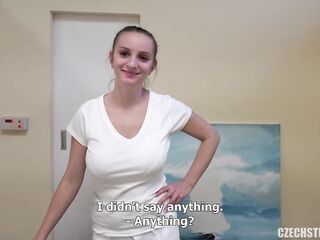 Masseuse Suzie has large natural breasts, upscaled to 4K