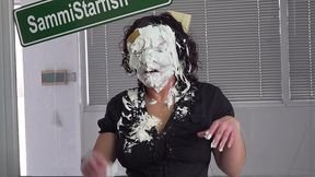 throwing pies at karen s face - humiliated