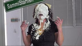 throwing pies at karen s face - humiliated