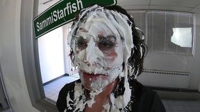 throwing pies at karen s face - humiliated