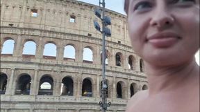 Picked up in Rome! Risky Villa Sex with No-panties MILF - Massive Creampie Finish