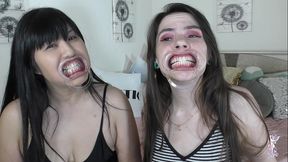 ziva fey - extreme hollering hooting silly faces with ondrea lee