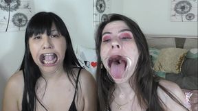 ziva fey - extreme hollering hooting silly faces with ondrea lee