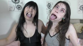 ziva fey - extreme hollering hooting silly faces with ondrea lee